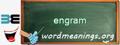 WordMeaning blackboard for engram